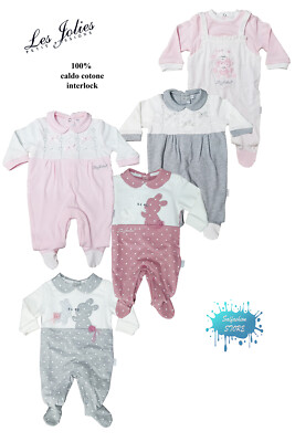 Tutina neonata prima nascita 100% caldo cotone interlock ricamato