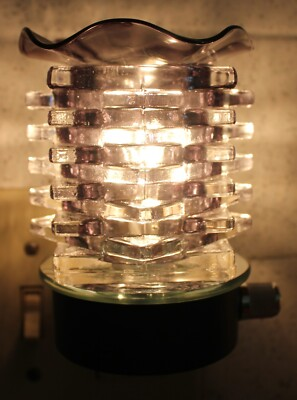 #ad Aroma Night Light Electric Oil Warmer Nightlight w Dimmer Wall plug vertical $28.94