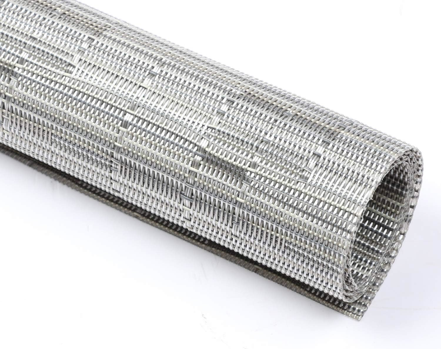 Silver Placemats and Coasters Sets of 6 for Dining Table