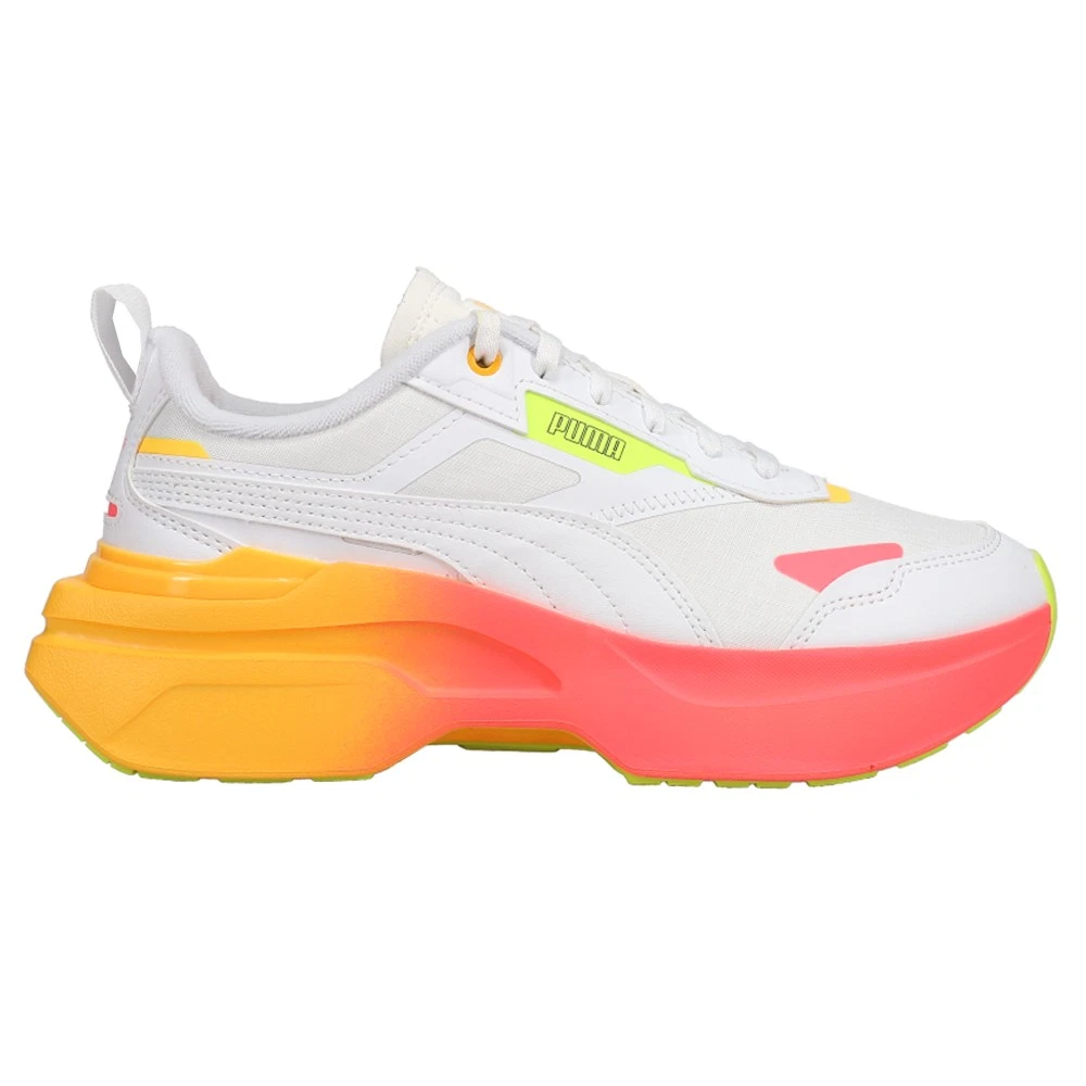 Sneakers PUMA Kosmo Rider estive stringate stringate donna arancione bianco giallo C