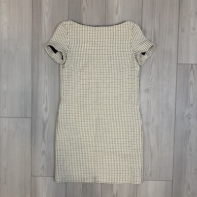 NWT MASSIMO DUTTI Womens Size 4 Tweed Sheath Dress High Neck Career