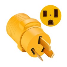 NEMA 10-50P to 6-50R Welder Adaper Plug, 50Amp 240V 3 Prong to 3 Prong Genera...