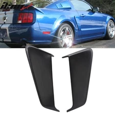 Fits 05-09 Ford Mustang Coupe Unpainted Black EL Side Fender Scoop - PU