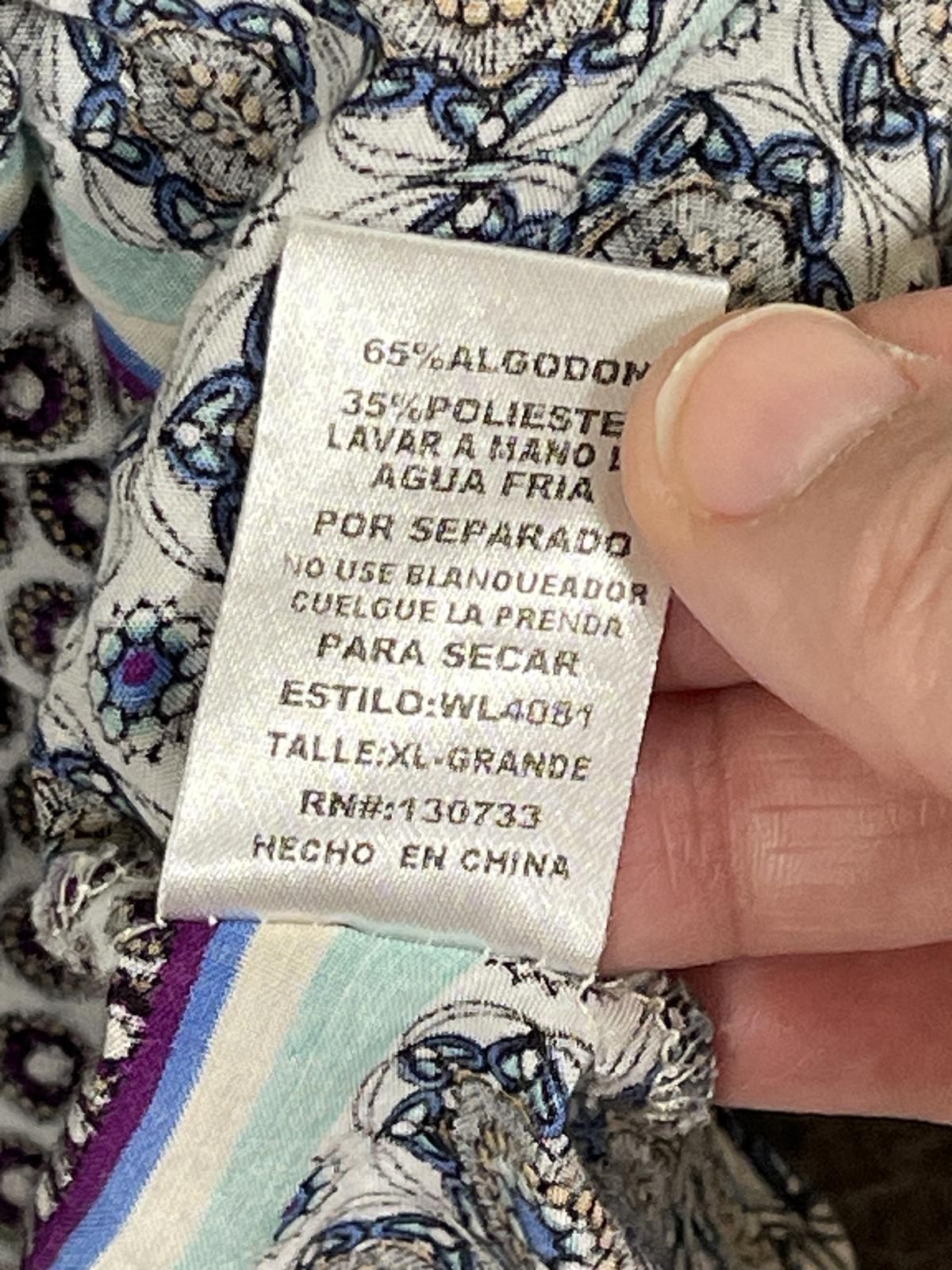 umgee Women's Boho Patchwork Patterned V-Neck Tun… - image 6