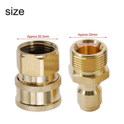 Neu Quick Connect 3/8 M22 Adapter Kugelverschluss Design für Hochdruckreiniger Schlauch