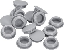 uxcell 16 Pcs Silicone Plugs, Rubber Round Snap in Locking Hole Plugs for 14.5-1