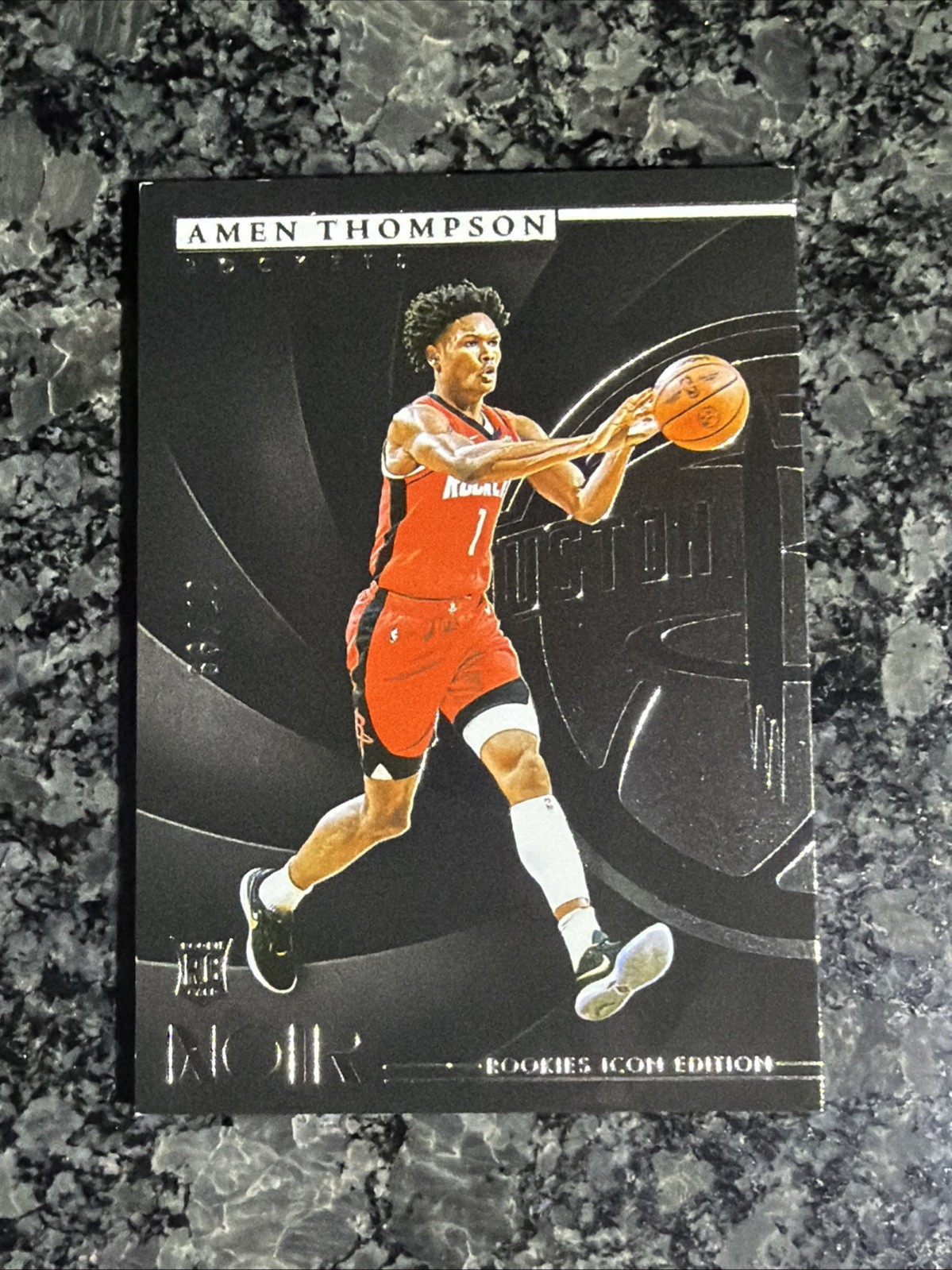 2023-24 Panini Noir Amen Thompson Rookie Icon Edition /99 Rockets RC