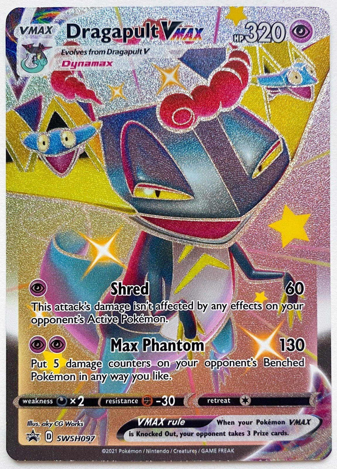Dragapult VMAX SWSH097 Holo Black Star Promo Pokémon NM