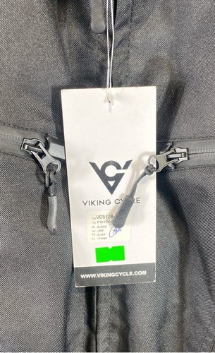 NWT Viking Cycle Mens Black Long Sleeve Full-Zip Motorcycle Jacket Size 2XL - Picture 3 of 5