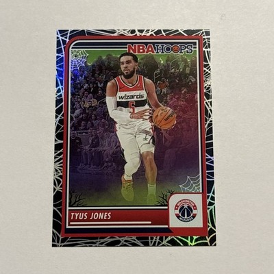 Tyus Jones 2023-24 Haunted Hoops Holo Webs Parallel Card #228 Wizards