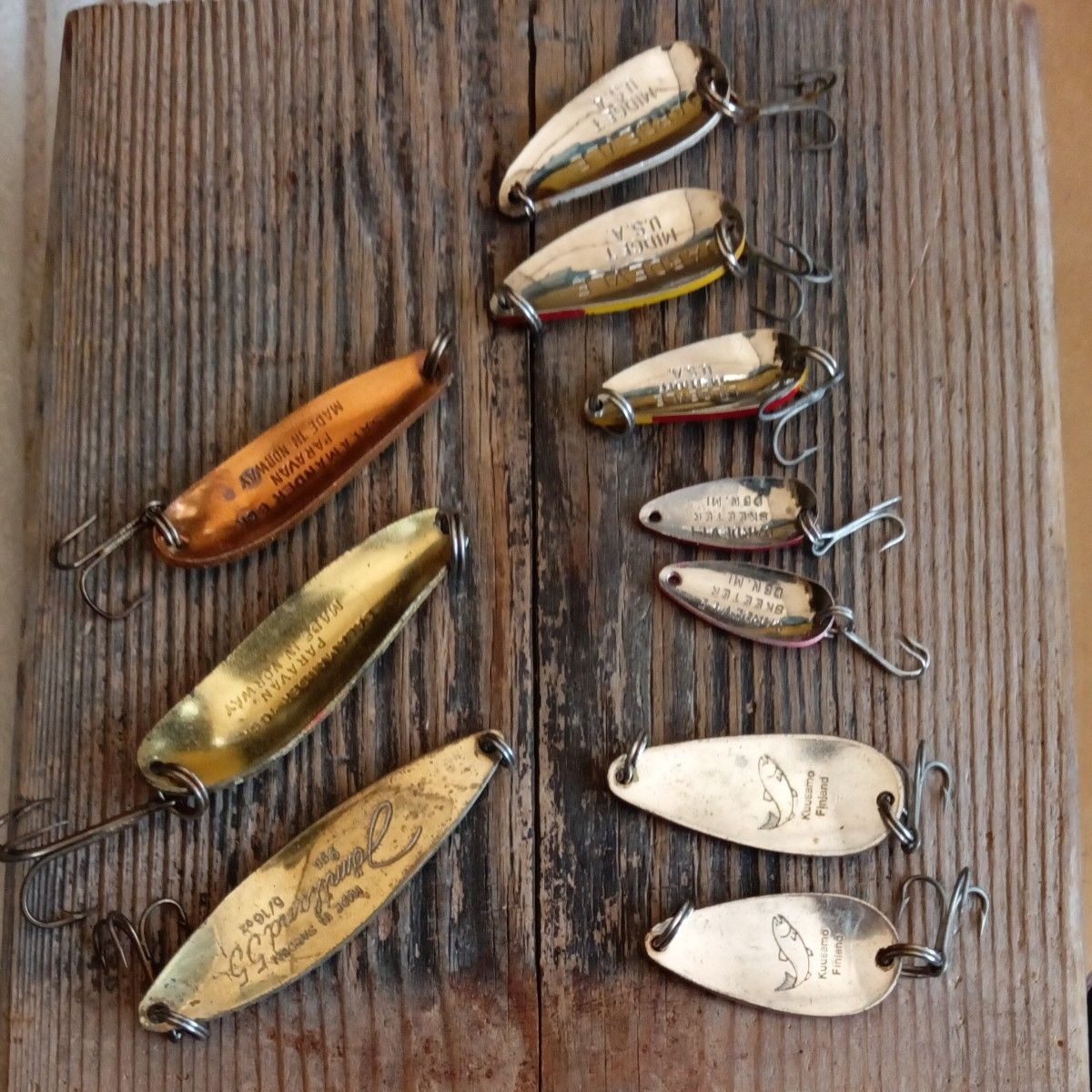 Old spoons, set of 10, Dardele, Kusamon, Salamander Paraan, and others - Image 5