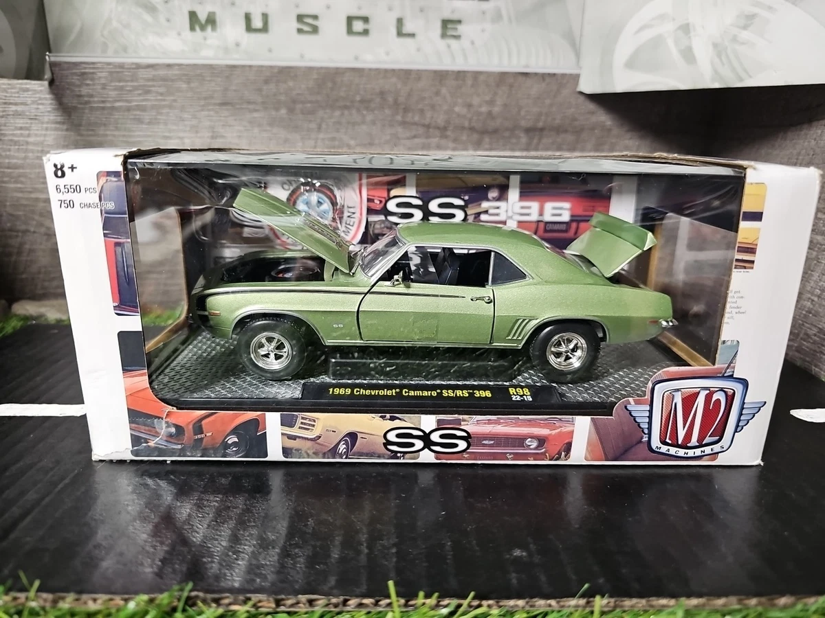 M2/'69 Chevyシボレー Camaroカマロ SS/RS 1/24 絶版 M2 Machines Chevrolet Camaro SS Contemporary Manufacture Diecast