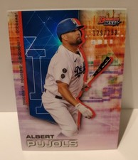 2021 Bowman's Best Albert Pujols #87 True Blue Refractor /150