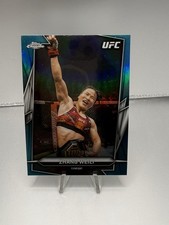 2026 Topps Chrome UFC ZHANG WEILI #20 Aqua Refractor /199