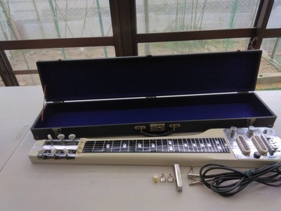 GUYATONE HG-96W 6 Strings Electric Lap Steel Guitar Hawaiian with Hard Case