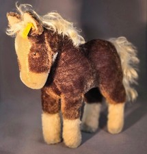 Vintage Steiff  Ferdy  Play Horse 10  Standing 1968 Germany With Original Button