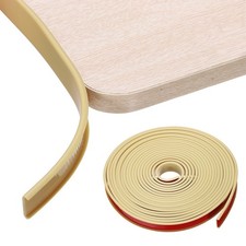 U-Shape Edge Banding, 25/32" x 26ft Self-Adhesive TPE Edge Protector, Khaki