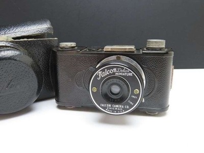 Vintage FALCON Deluxe Miniature Camera with Busted Case
