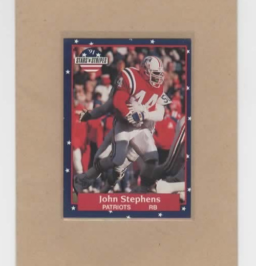 1991 Fleer Stars 'n Stripes - John Stephens #45 New England Patriots