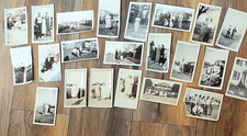 Vintage Black White Photograph Lot of People Portrait Snapshot Photos