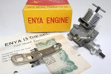 Rare Historical 1952 Enya 15D Mark I  / 2.47 cc Stunt Diesel Model Engine, NIB