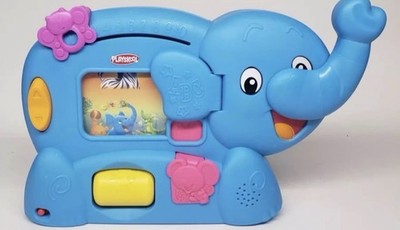Playskool Learnimals ABC Adventure Elefun Interactive Toy Blue Elephant WORKS