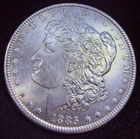 1884-P Morgan Dollar $1 - Choice BU Brilliant Uncirculated - Blazing Luster