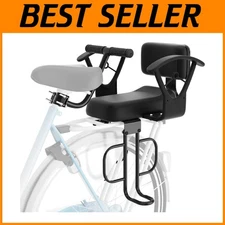 Comfortable Backrest Child Bike Seat with Heavy Duty Iron Frame - Kids' Safety