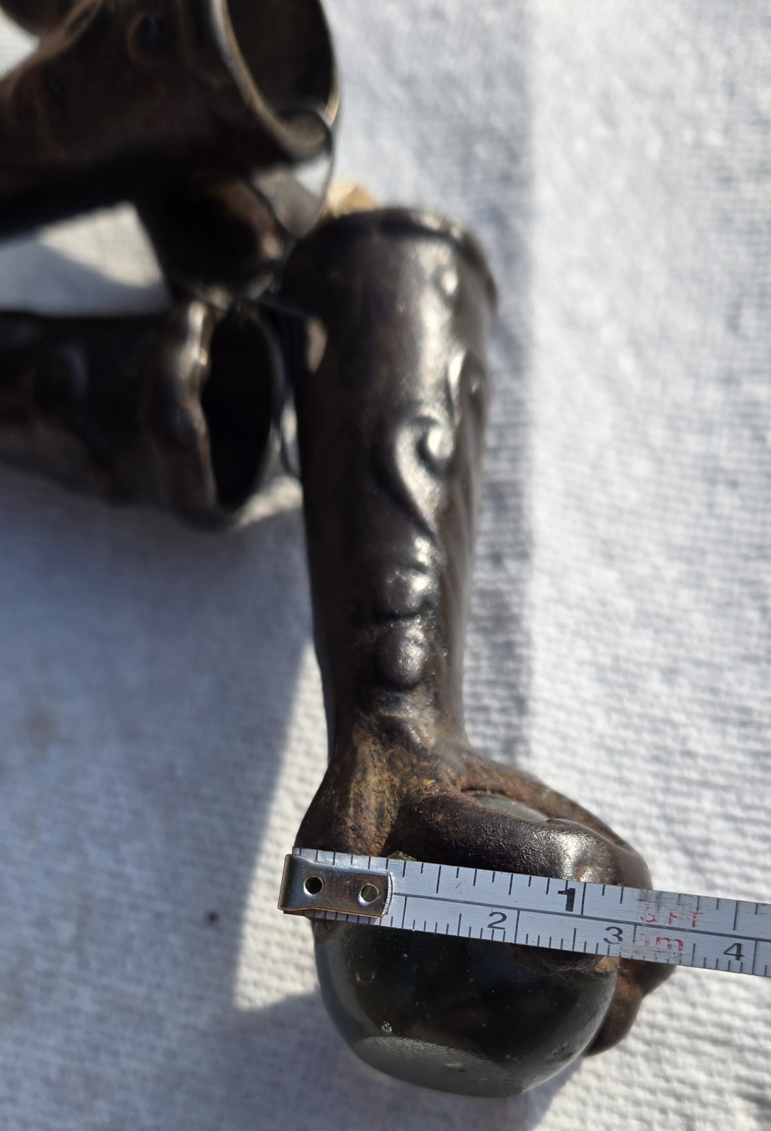 Antique Claw & Glass Ball Furniture Feet Set of 4 – Cast Metal, Clean Glass