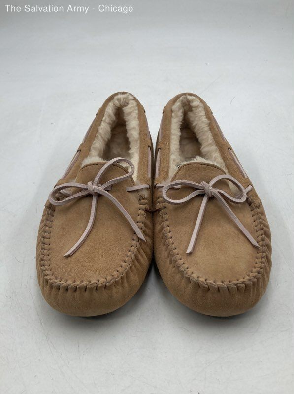 Ugg Womens Dakota Tan Suede Casual Slip On Moccasin Slipper Size US 8