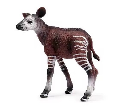 Okapi Calf Toy Action Figure Small Animal Figurine Doll Gift for Kids