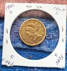 A 1905 Liberty Head $5 gold coin (Half Eagle)