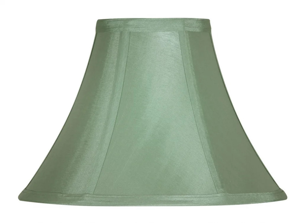 Lampshade Green 8"" Empire Sage Faux Silk 200mm Oaks Lighting S752/8 SE