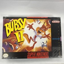 Bubsy (SNES Super Nintendo) NEW EXCELLENT SHAPE RARE Sealed