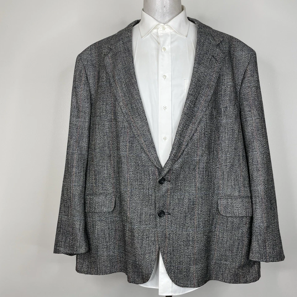 Abrigo Deportivo Alexander Lloyd Boston Hecho en EE. UU. Para Hombre 56R Multicolor Cuadros Lana Foto 2 de 4