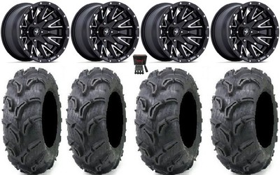 MSA Creed 14'' Wheels Machined 27'' Zilla Tires Yamaha Viking Wolverine