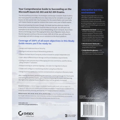 9781119559535 Microsoft Azure Architect Technologies and Design ...03 and Az-304 - Foto 2 di 2
