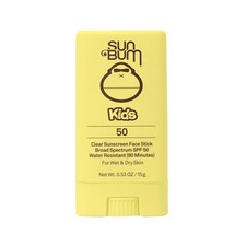 Sun Bum Kids SPF 50 Clear Face Stick - Wet/Dry Broad Spectrum Sunscreen
