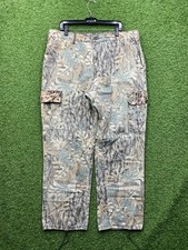 Realtree Treebark Camo Pants Mens 38x31 Vintage Made in USA Hunting 90s Work