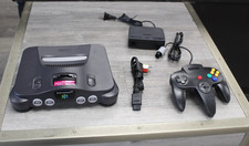 Nintendo 64 System Home Console - Charcoal Gray Bundle with Controller