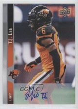 2021 Upper Deck CFL Auto TJ Lee #182 Auto aw8