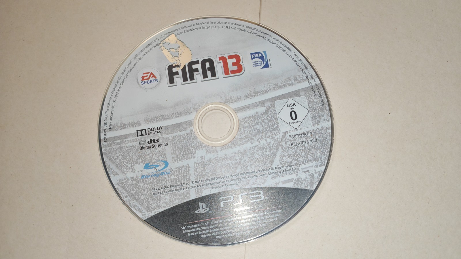 FIFA 13 (Sony PlayStation 3, 2012) - Disc Only