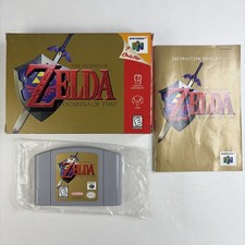 Nice! Legend of Zelda Ocarina of Time Nintendo N64 Complete Box CIB Authentic