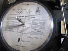 Trouble Free BSR RECORD CHANGER Operating INSTRUCTIONS Sheet 9" Turntable Cover 