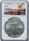 2020 SILVER 1oz $1 NGC Graded MS 70 Eagle Dollar Coin Eagle Label