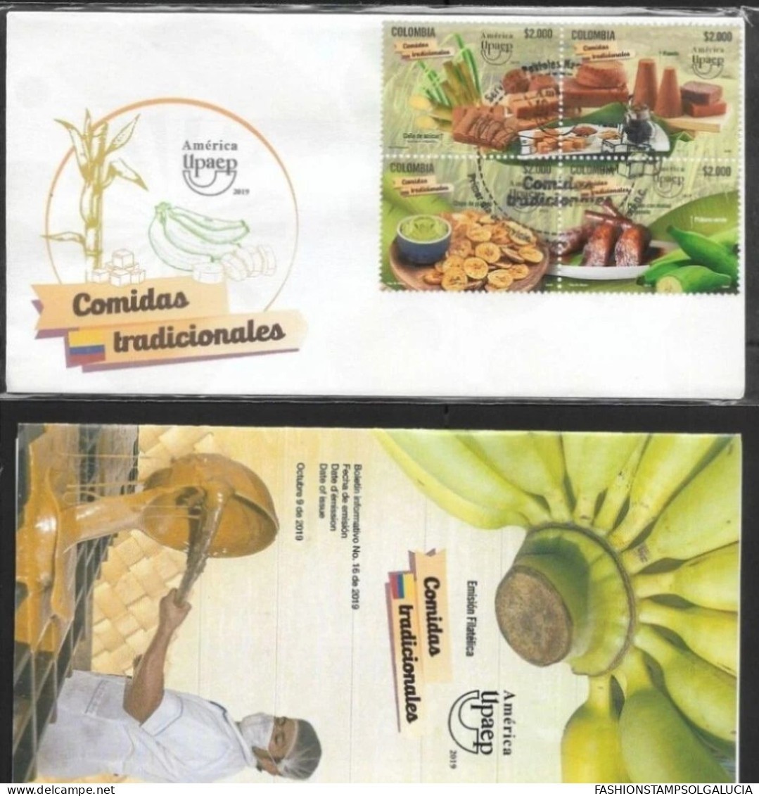 2019 COLOMBIA, AMERICA UPAEP, TRADITIONAL FOODS, BANANA, PANELA, FDC AND FDB