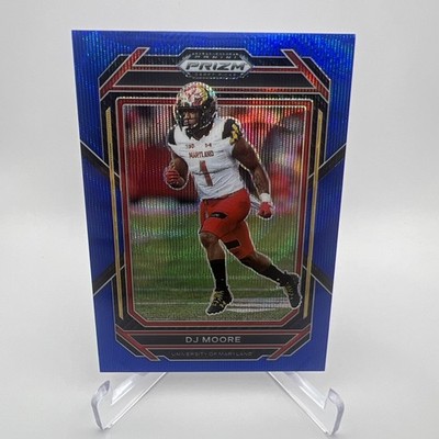 2023 Panini Prizm Draft Picks - D.J. Moore #32 Blue Wave Prizm /249