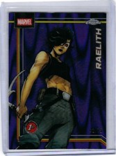 2026 Topps Chrome Marvel Comics #142 Raelith Purple RayWave /75