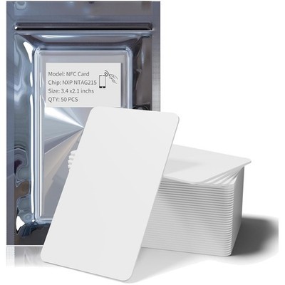 NFC Karten NTAG215 50 Stück Programmierbar NFC Tag Chips NFC Card NFC Smart