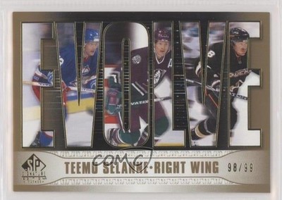 2020 SP Signature Edition Legends evolve Gold Foil 98/99 Teemu Selanne HOF af9